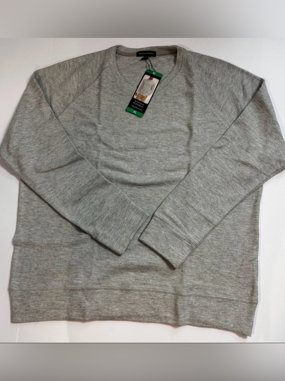 Banana Republic Men's Light Gray Crewneck Sweater sz. XL